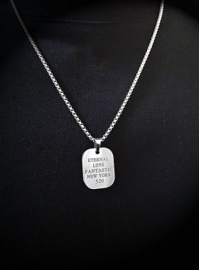 情侣520吊坠项链爱的礼物项链