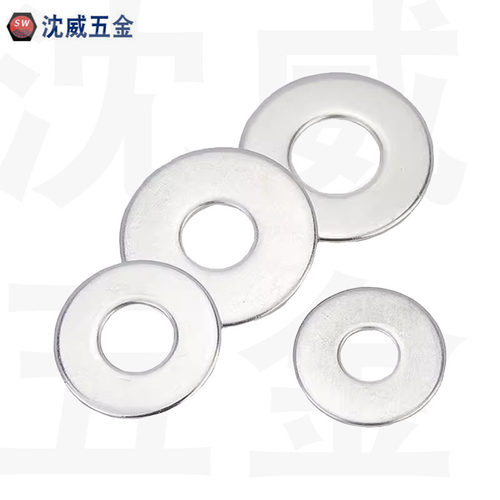 GB97发黑镀锌平垫8/10级12级华司垫片垫圈介子GB97.2倒角碳钢平圈 - 图2
