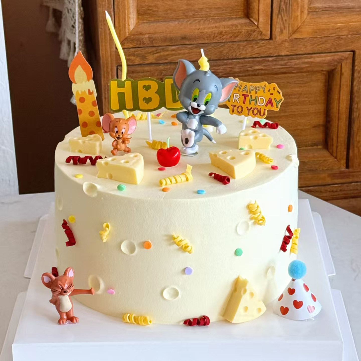 卡通猫和老鼠蛋糕装饰摆件汤姆杰瑞奶酪儿童生日派对蛋糕装饰摆件,淘宝优惠券,粉丝福利购,淘宝优惠卷