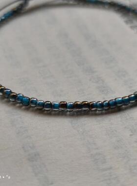 纯手工编天然原矿白水晶手链