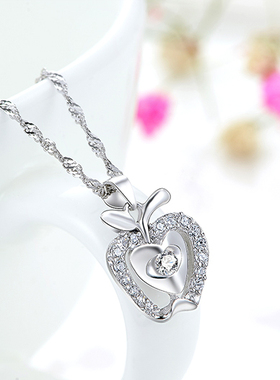 小苹果项链平安夜圣诞节礼物