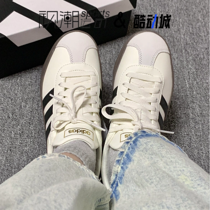 Adidas阿迪达斯Vl Court Classic白黑男女舒适休闲德训板鞋JQ1501,淘宝优惠券,粉丝福利购,淘宝优惠卷