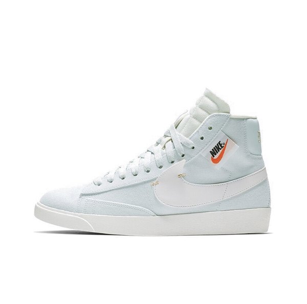 Nike耐克BLAZER MID REBEL淡蓝女子解构拉链休闲板鞋BQ4022-400