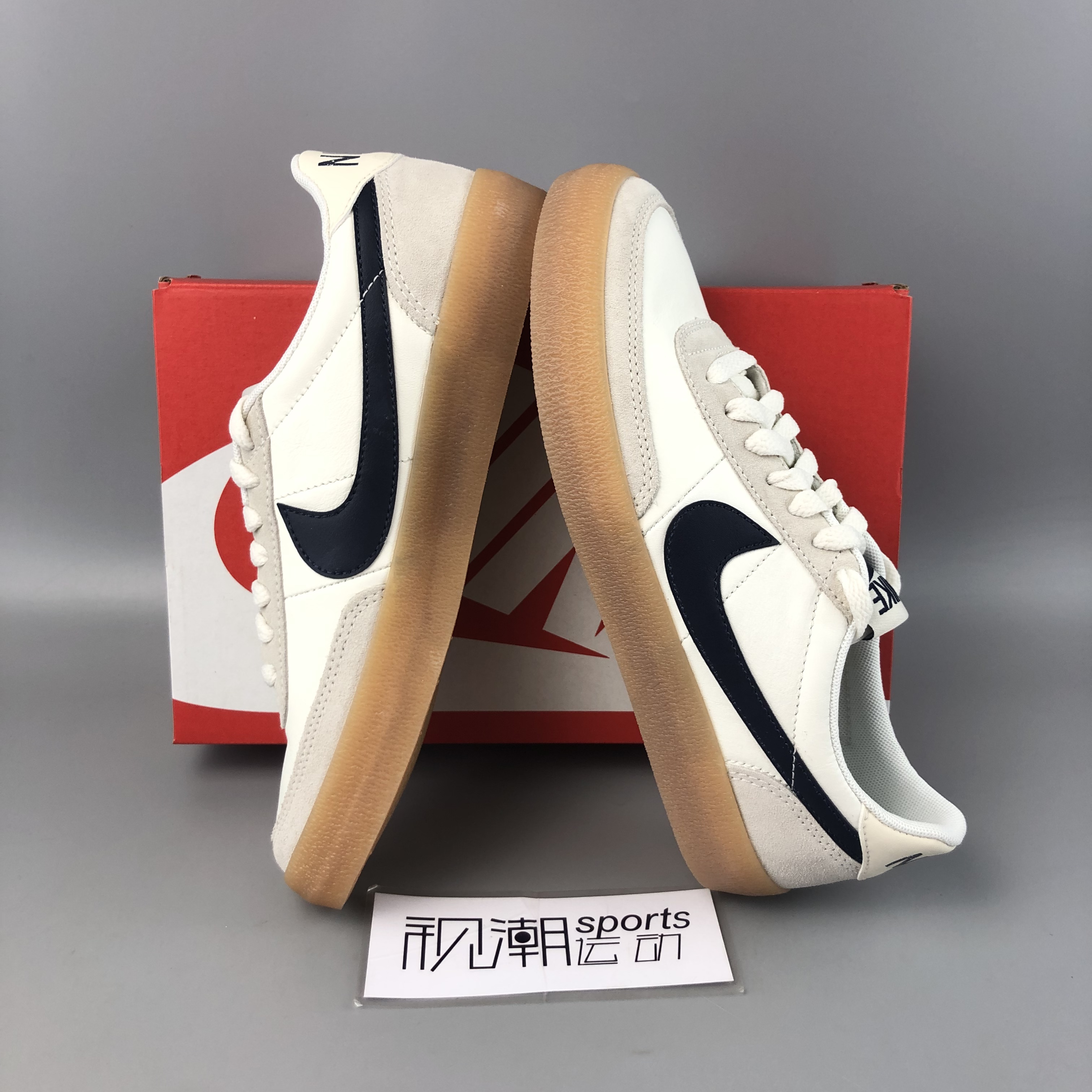 Nike耐克Killshot2联名J.Crew海军蓝男女复古休闲板鞋432997-107 - 图0