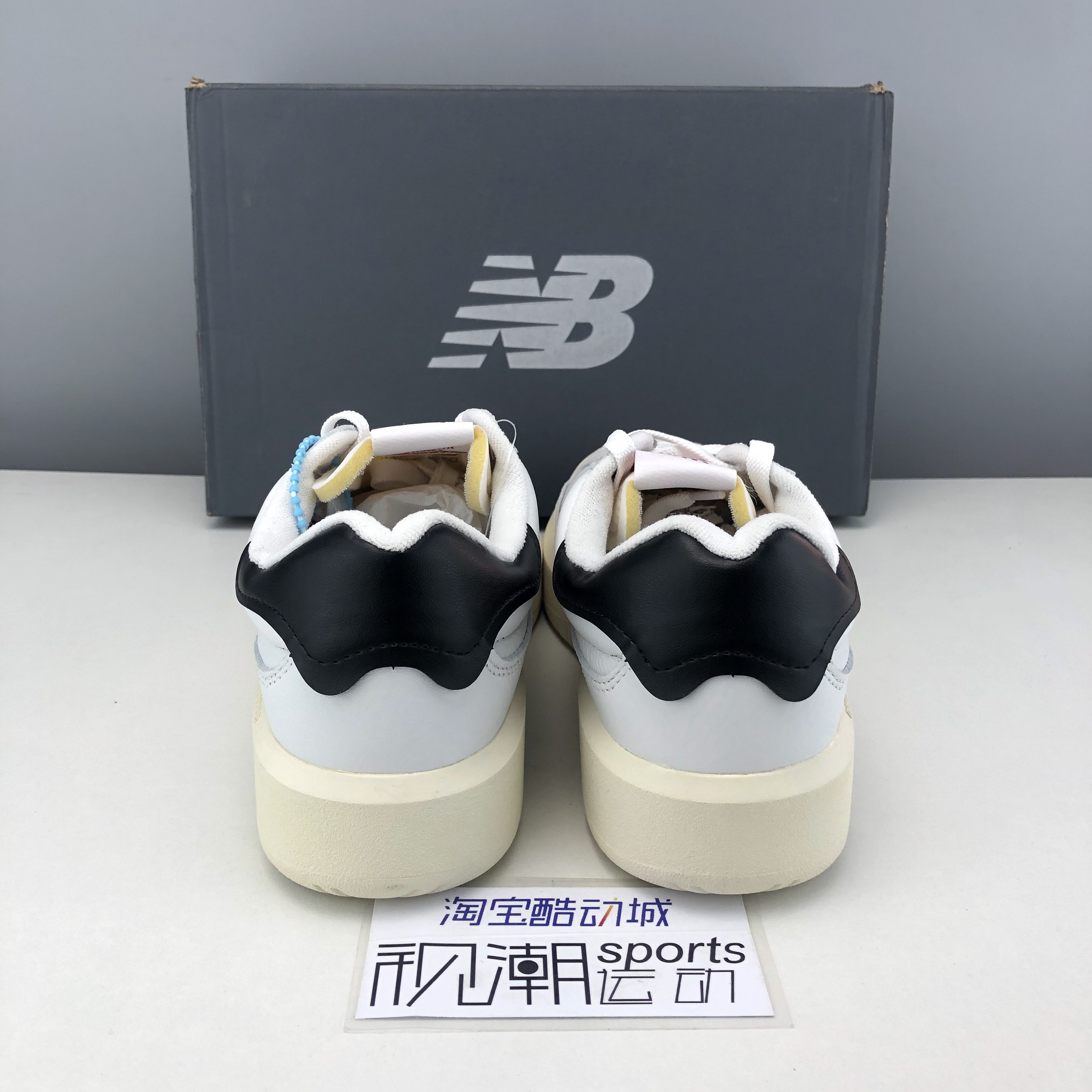 New Balance NB302系列白黑男女复古低帮厚底麦昆休闲板鞋CT302OD - 图1