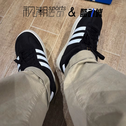 Adidas阿迪达斯Samba黑色男女百搭耐磨棉鞋运动休闲面包鞋IE1434 - 图2