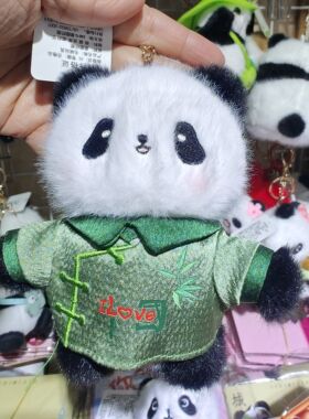 成都熊猫花花公仔毛绒玩具玩偶背包书包挂件礼物礼品基地同款挂饰