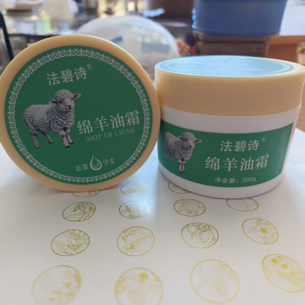 买1送1新疆伊犁法碧诗马油霜绵羊油霜滋润保湿面霜护手朵萃马油膏 - 图2