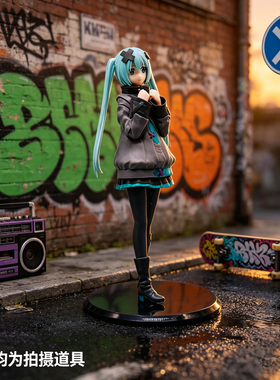 热销世界初音未来手办摆件哥特风初音周边桌面装饰少女心手办批发