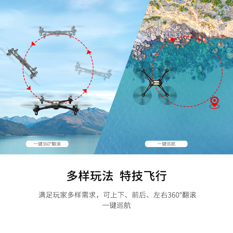 syma司马X50无人机四轴折叠飞行器儿童玩具新年礼物遥控飞机航模 - 图2