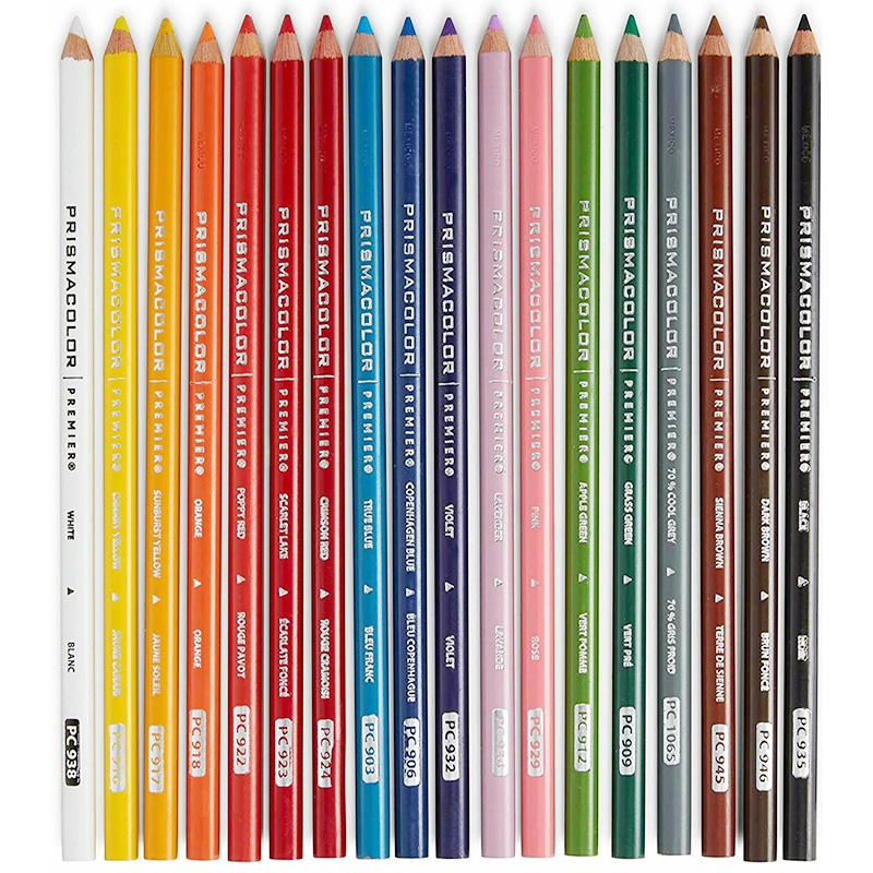 美国三福Prismacolor霹雳马彩铅黑色白色938单支油性铅笔绘图设计-图2