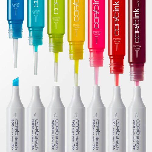 日本进口Copic马克笔填充墨水补充液Various INK空笔混色宽头笔 - 图1