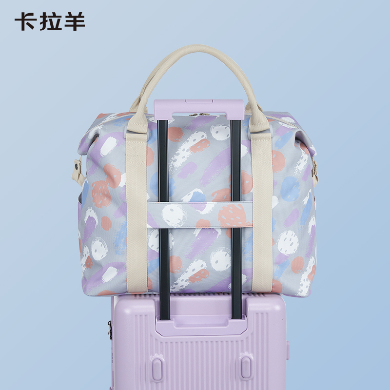 卡拉羊新款旅行包短途行李包登机包旅行箱包女新款随身旅行李箱包
