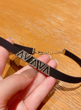 ins满钻轻奢高级感短款颈带