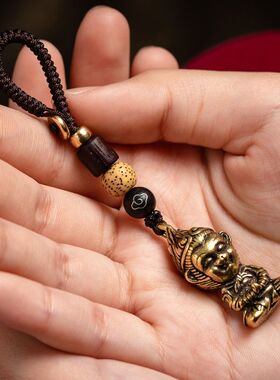 『齐天大圣』钥匙扣悟空挂件汽车钥匙黄铜吊坠男潮女士个性网红