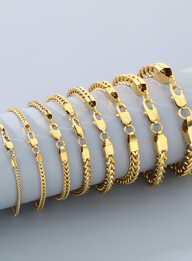 诗予饰男不锈钢耐磨龙骨个性手链