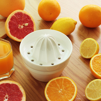 Japanese Ceramic Manual Juicing Machine Squeeze Lemon Press Orange Fried Juice God Instrumental Baby Water Fruit Juicer Orange Juice Cup Home