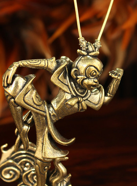 新款黄铜孙悟空摆件齐天大圣斗战