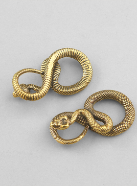 纯铜创意盘蛇钥匙腰挂扣