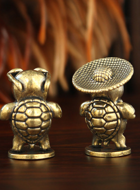 杰尼龟神奇宝贝乌龟黄铜模型