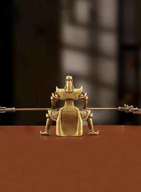 关羽关公功夫茶具纯铜精品可养