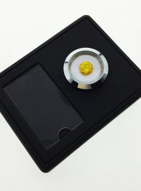 金属皮革木质底座宝石盒