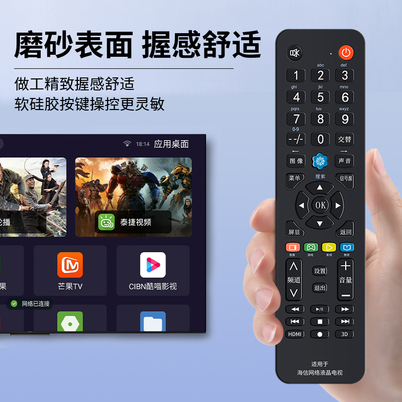 适用于海信电视遥控器万能全通用CN3A17 CN3A56 CN3A57 CN3A68 CN3A69语音液晶智能万能电视机智能电视摇控板-图0