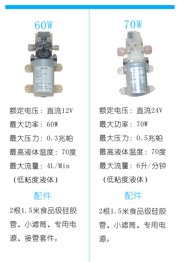 食品级自吸泵过滤葡萄酒果酒奶饮料转移酒液倒灌微型隔膜泵帝伯仕-图2