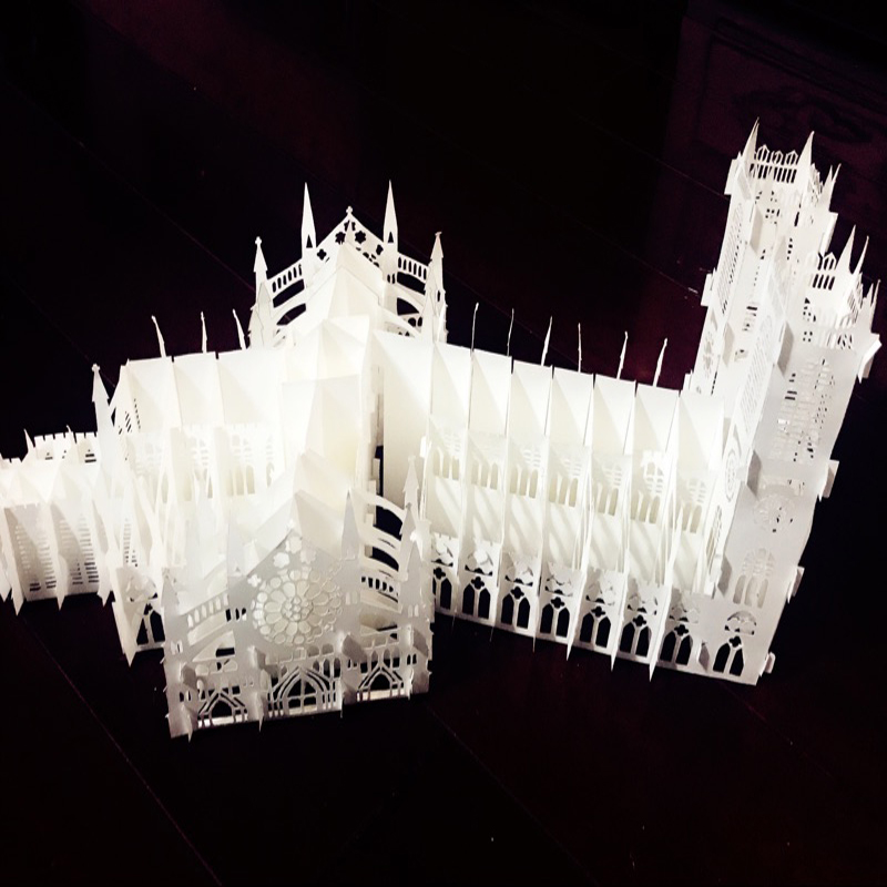 威斯敏斯特大教堂纸雕中文美国引进3d纸模型DIY手工手工纸模-图1