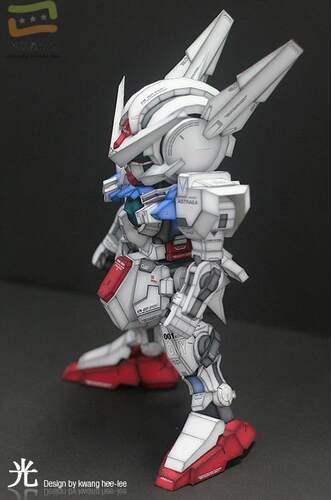 SD高达系列GNY-001ASTRAEA-ver.水貼版3d纸模型DIY手工 - 图2