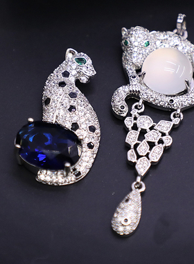 微镶钻豹子珠宝款吊坠两个仅25