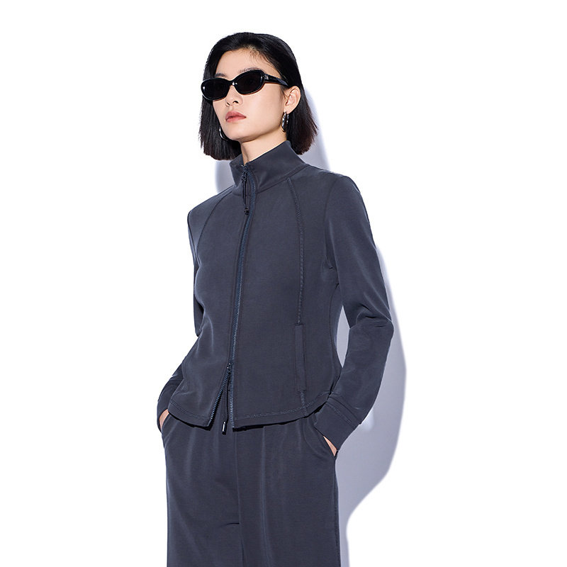 摩卡慕斯休闲短外套女MOFAN摩凡2026春新款高腰直筒裤时尚套装,淘宝优惠券,粉丝福利购,淘宝优惠卷