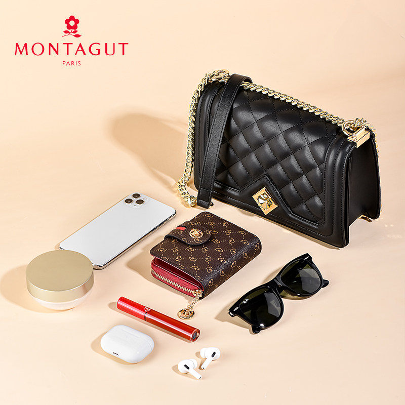 梦特娇真皮2020新款潮夏单肩链条包 华浩翰箱包女士包袋