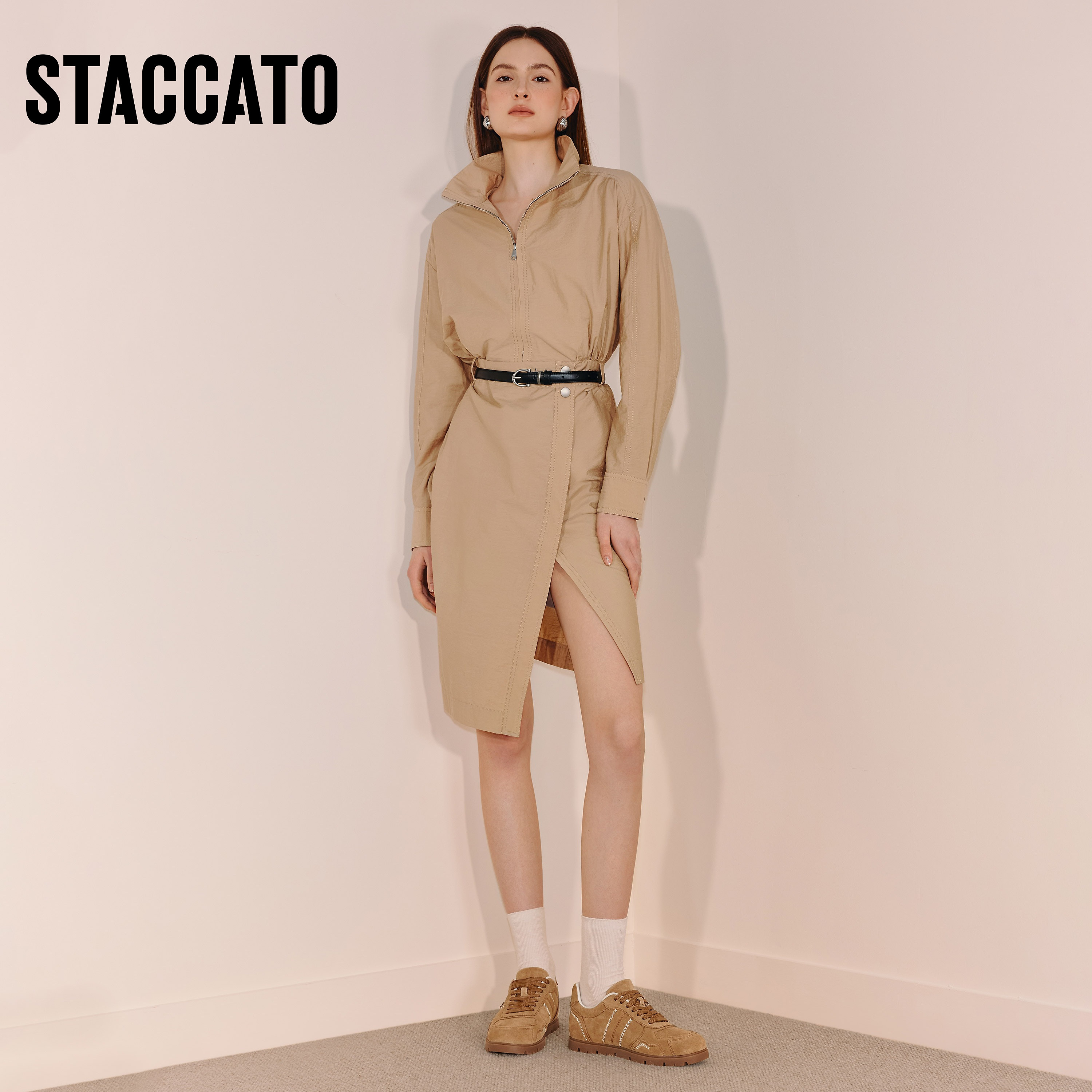 思加图新款亚利桑那复古德训鞋运动休闲鞋平底鞋女鞋EHT04CM5,淘宝优惠券,粉丝福利购,淘宝优惠卷