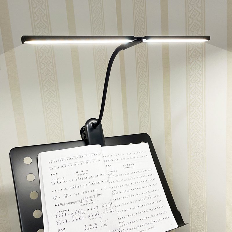 乐谱灯练琴专用台灯护眼充插两用小提琴古筝弹吉他演奏谱架夹子灯 - 图0