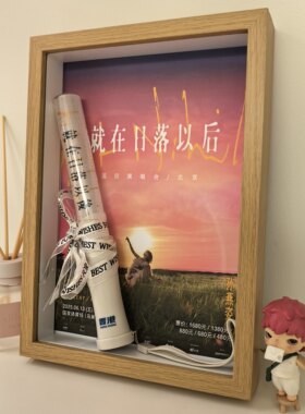孙燕姿演唱会荧光棒收纳相框展示盒装饰摆台透明摆件纪念周边礼物