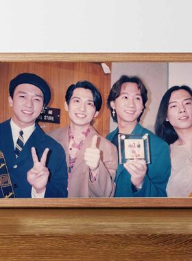 beyond黄家驹周边写真照片桌面相框摆台创意定制送朋友生日礼物潮