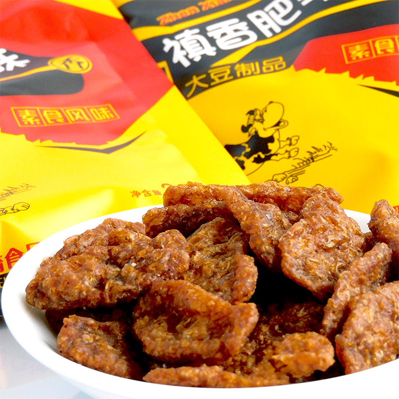 香菇肥牛禛香肥牛30袋素肉8090后怀旧童年解馋小零食休闲食品小吃 - 图0