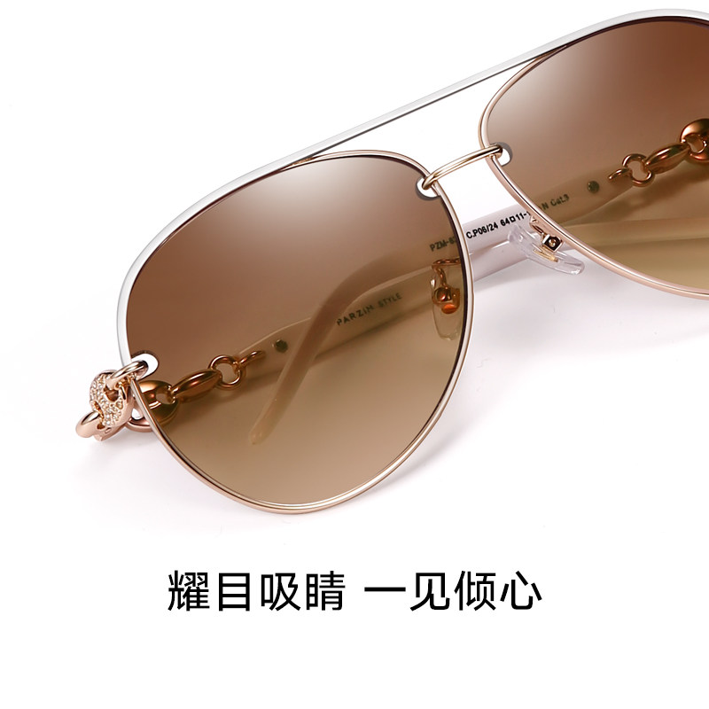 帕森女宋祖儿明星款金属镂空太阳镜 帕森太阳眼镜