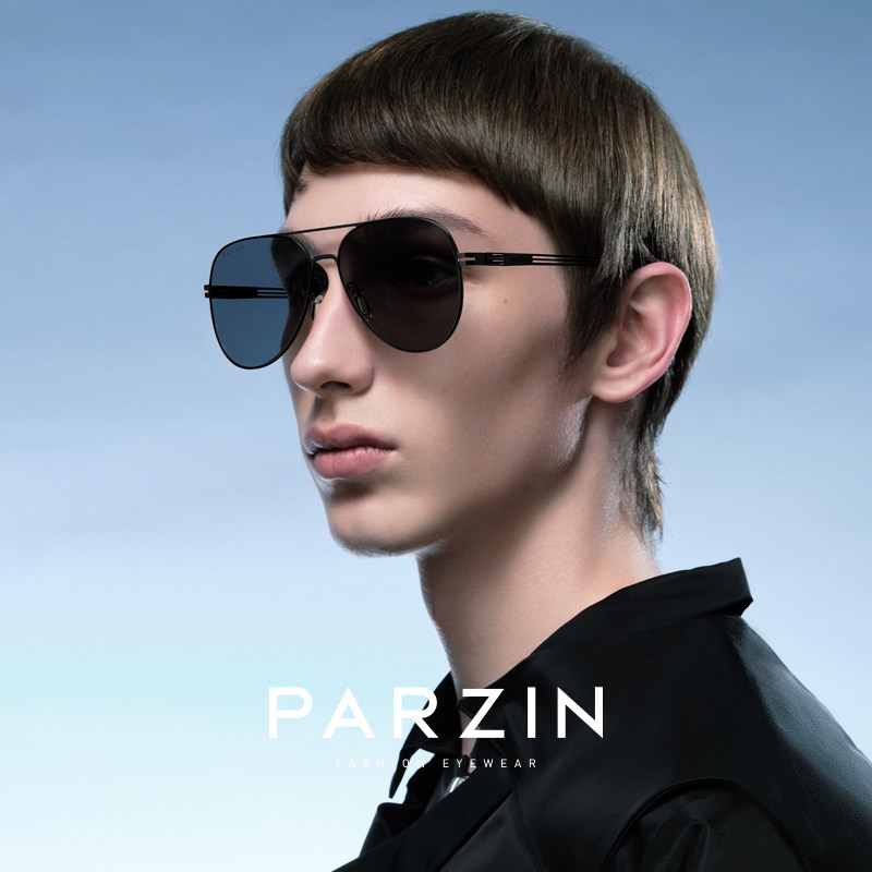 帕森偏光男金属框瘦脸开车太阳镜 帕森太阳眼镜