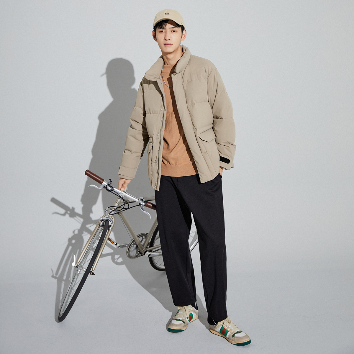 太平鸟男装冬季新品立领潮流面包服 太平鸟男装羽绒服