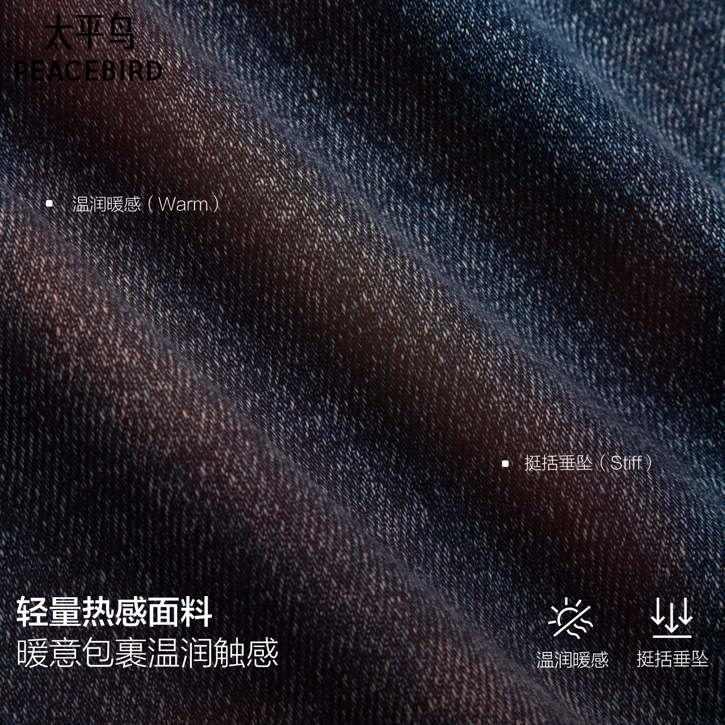 【商场同款】太平鸟男装保暖水洗牛仔裤冬季新款锥形裤B1HAF4255 - 图3