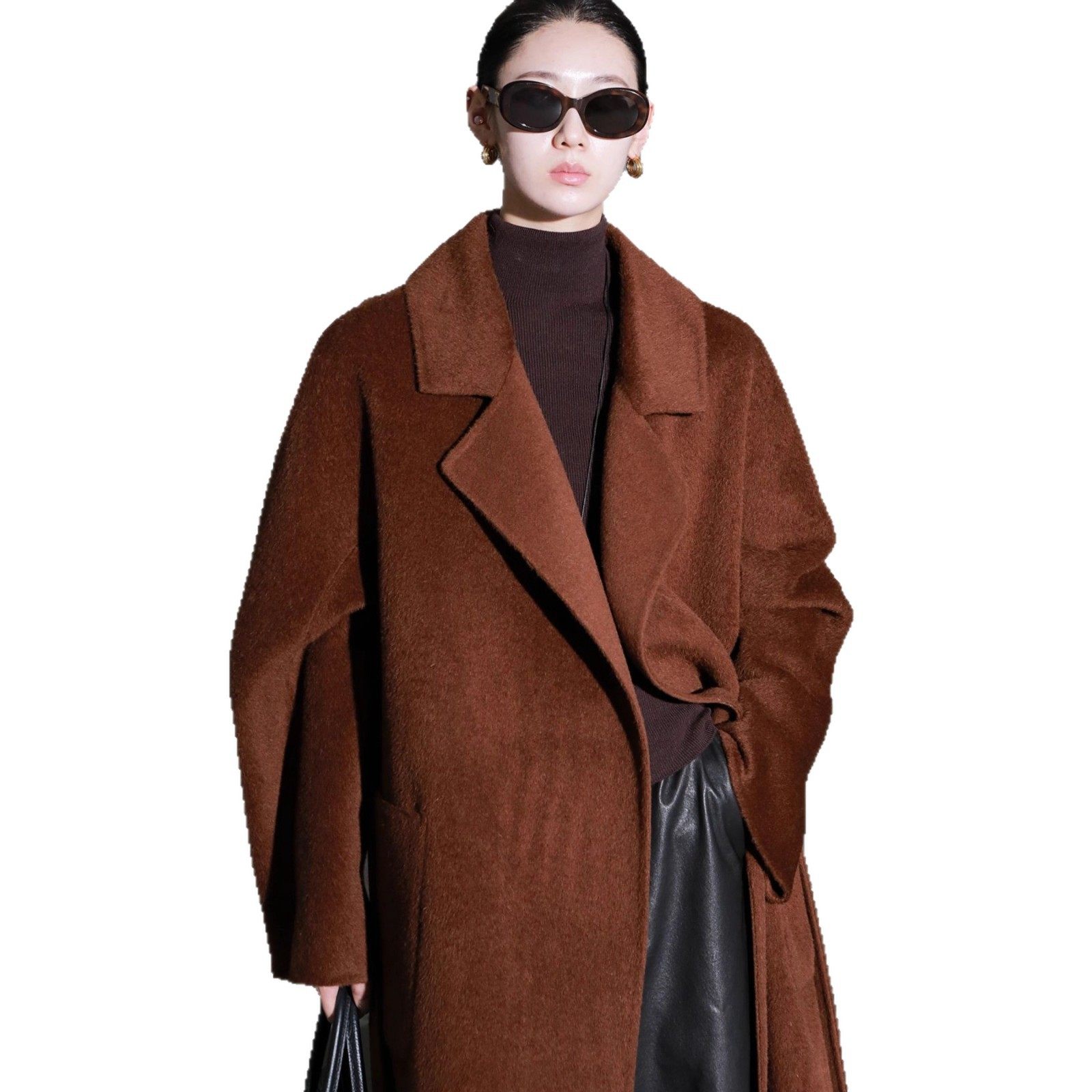 今年流行特惠冬季新款气质系带大衣女西装领双面羊毛长款大衣高级,淘宝优惠券,粉丝福利购,淘宝优惠卷