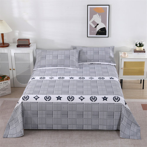 加厚纯棉老粗布床单单件单人双人帆布棉睡单炕单两三件套 - 图0