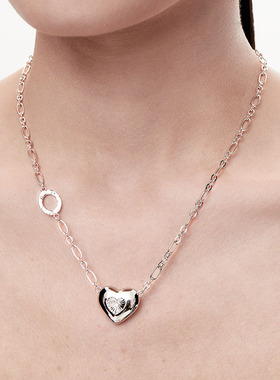 josyandlove璀璨立体爱心项链