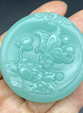 多彩琉璃玉佩颈饰项链坠玉佩