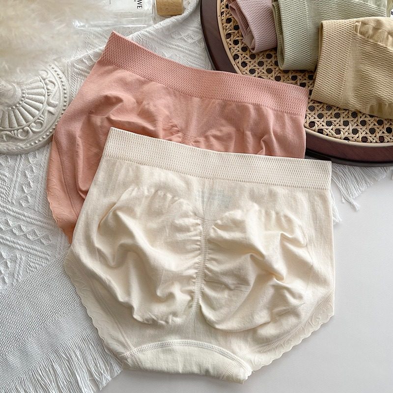 日本代购收腹提臀内裤女纯棉中高腰莫代尔少女无痕透气女士三角裤,淘宝优惠券,粉丝福利购,淘宝优惠卷