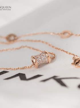 2021新款颈链满钻项链女欧美钛钢