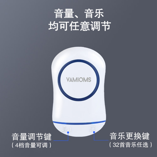 老人呼叫器无线家用远距离病人一键紧急求救按铃床头报警铃平安钟 - 图1