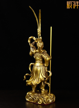 纯铜齐天大圣孙悟空佛像摆件斗战胜佛客厅玄关书房博古架装饰